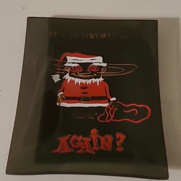 Vintage Christmas Ashtray - Picture 1 of 6